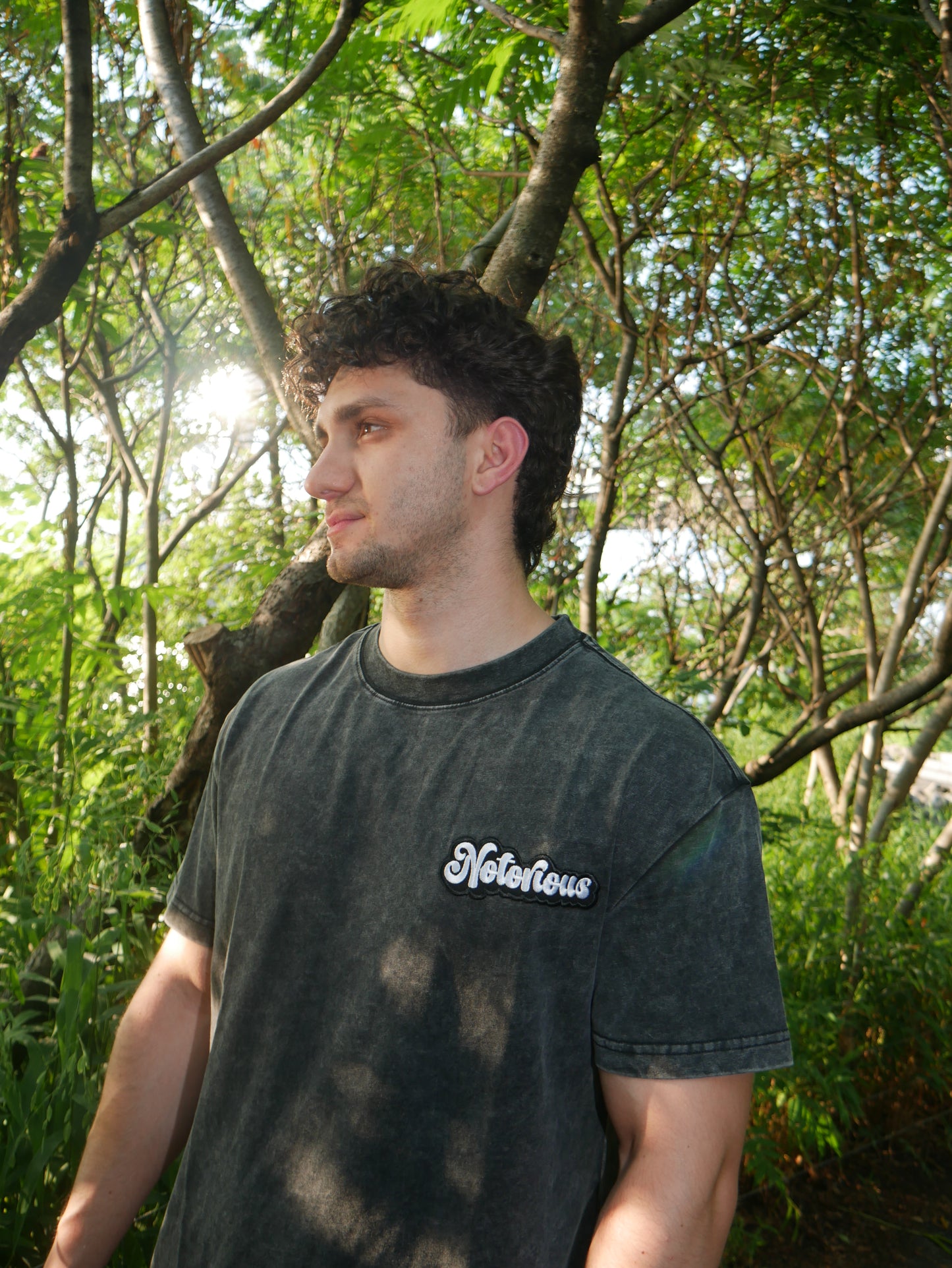 Notorious Washed Black Tee