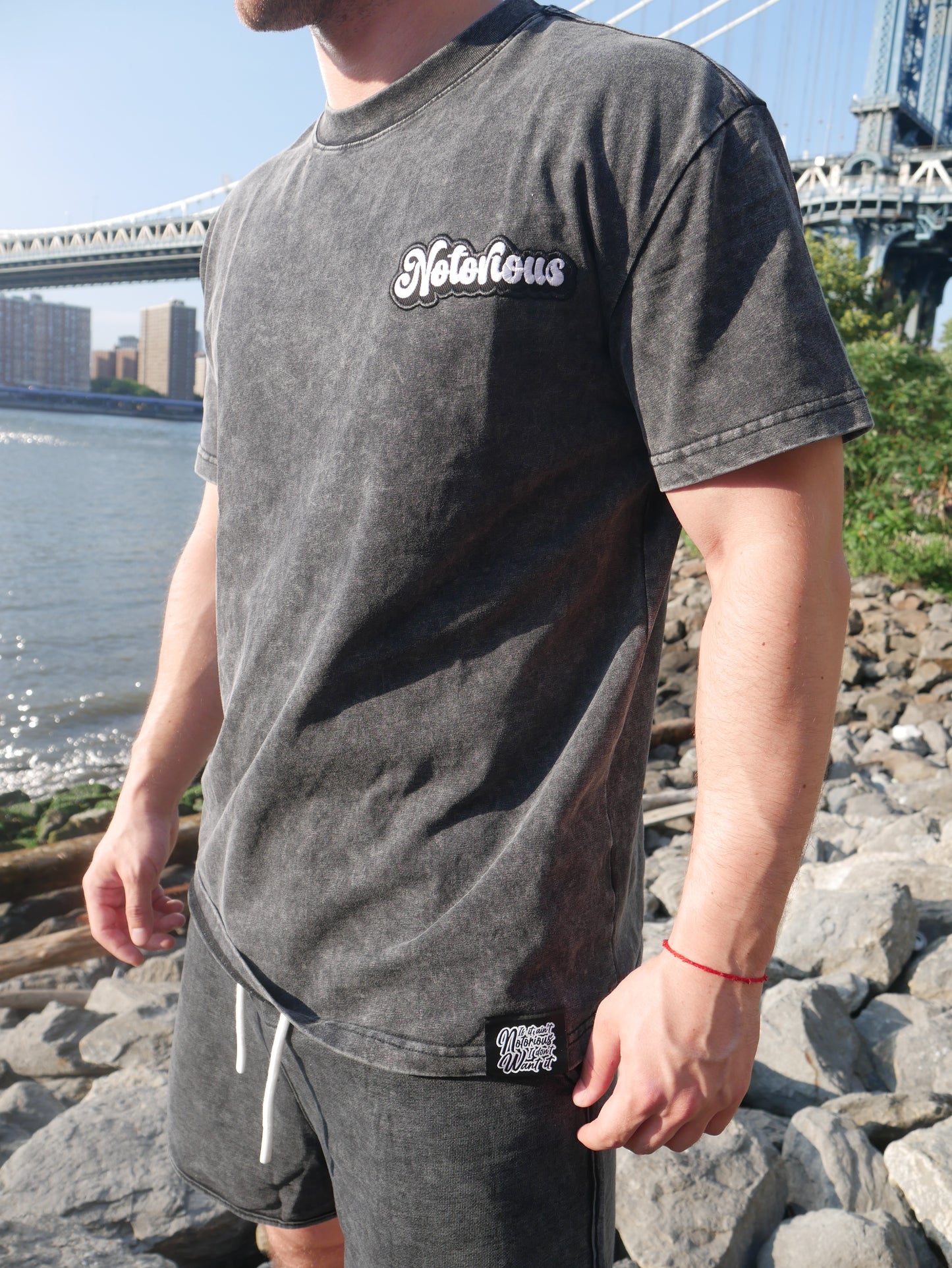 Notorious Washed Black Tee